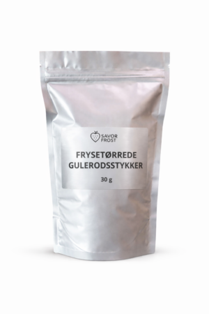 Frysetørrede gulerodsstykker – 30 g