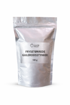 Frysetørrede gulerodsstykker – 100 g