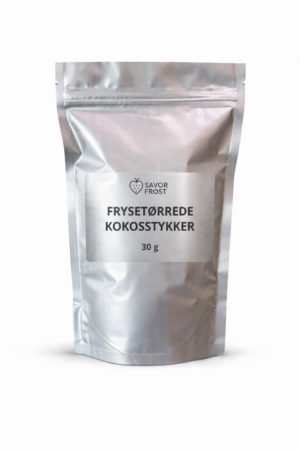 Frysetørrede kokosstykker – 30 g