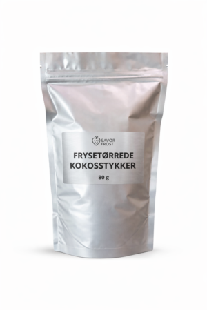 Frysetørrede kokosstykker – 80 g