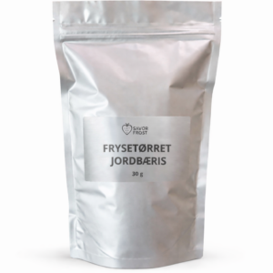 Frysetørret jordbæris – 30 g
