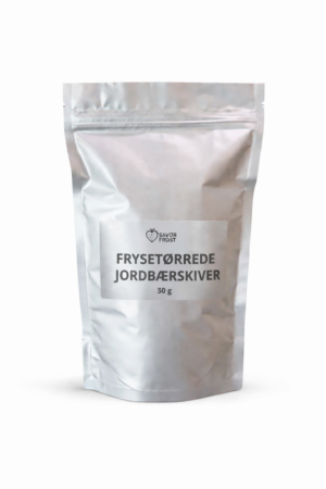 Frysetørrede jordbærskiver – 50 g