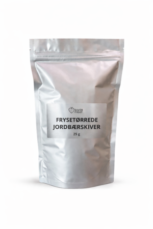 Frysetørrede jordbærskiver – 25 g
