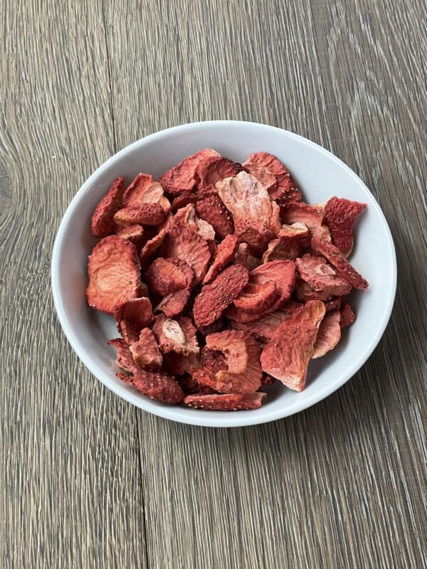 Frysetørrede jordbærskiver – 50 g
